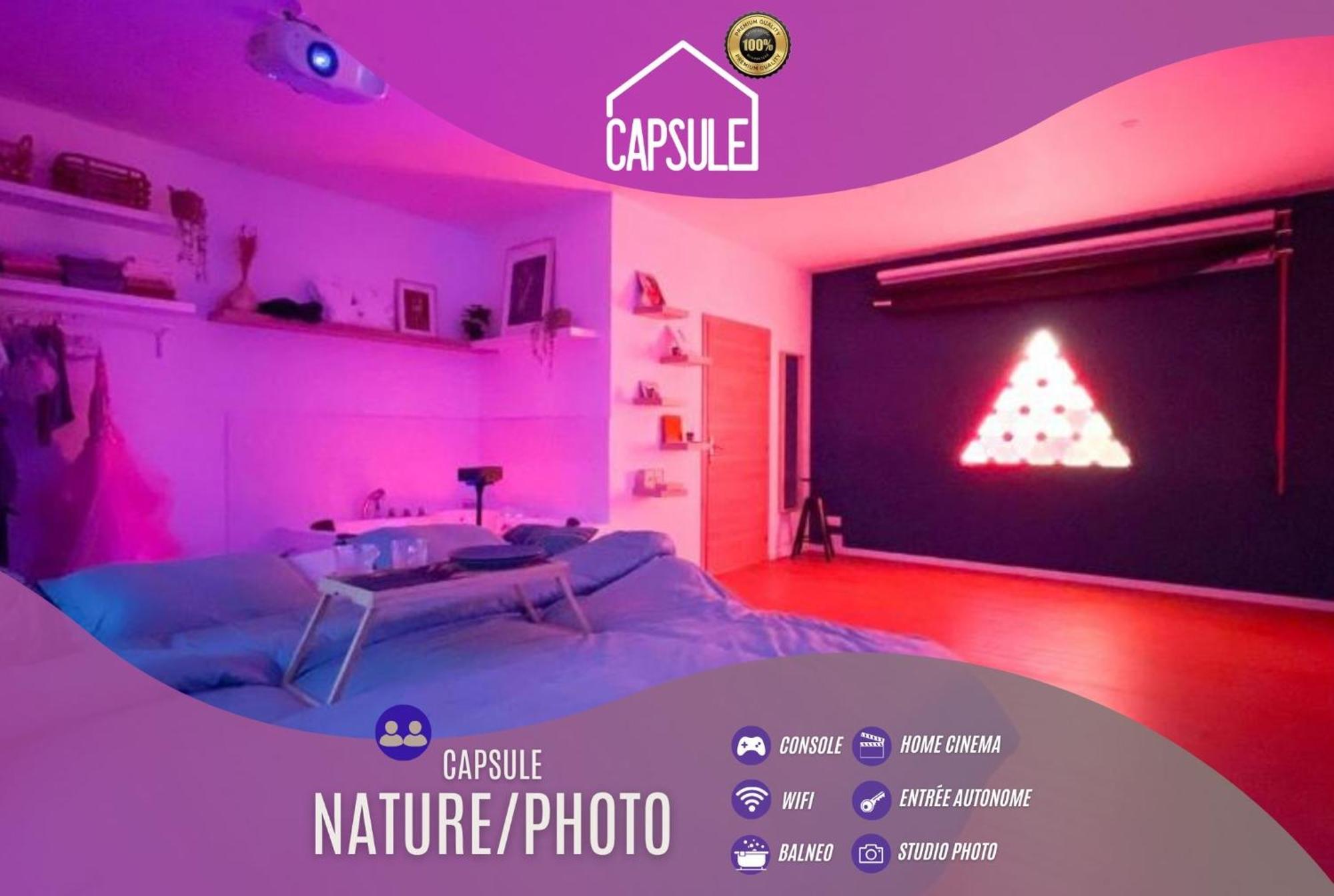 Capsule Nature & Photos - Jacuzzi - Netflix & Home Cinema - Ps5 & Jeu Thun-Saint-Martin Exteriér fotografie
